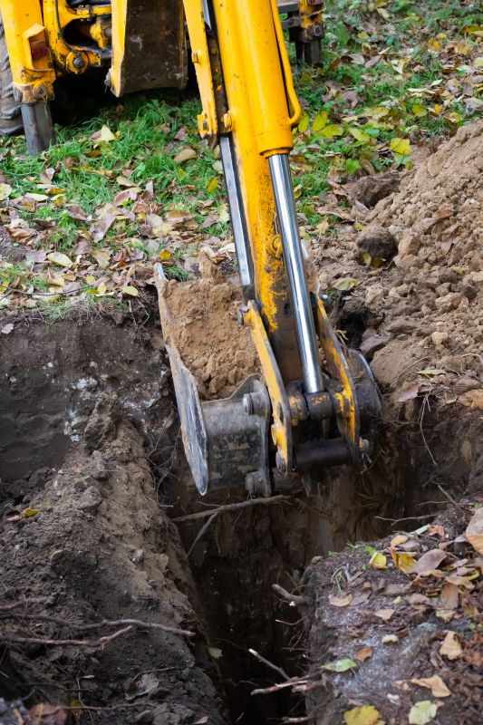 Excavation for Sewer Lines